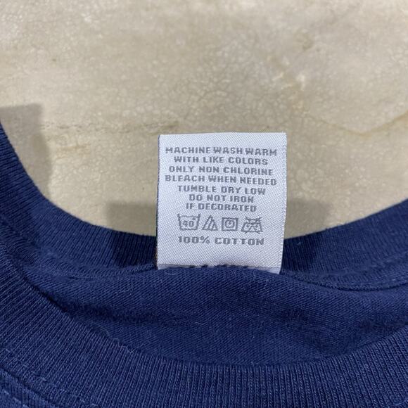 Washington Mercer Island Lee Sportswear Eagle USA Flag Tee Blue 2XL VTG Style - Picture 5 of 7